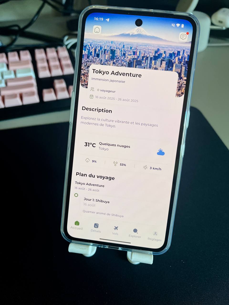 Application mobile Tokyo Adventure